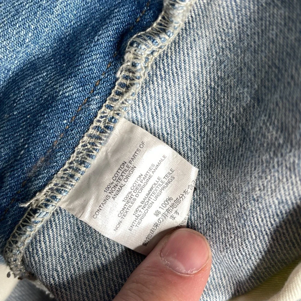 J Crew Mens Jeans 30x32 Blue 484 Slim Fit Kaihara Japanese Denim Ripped Distress